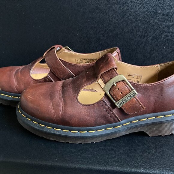 Doc Martens Shoes - Doc Marten T-Bar Regency Leather Mary Janes